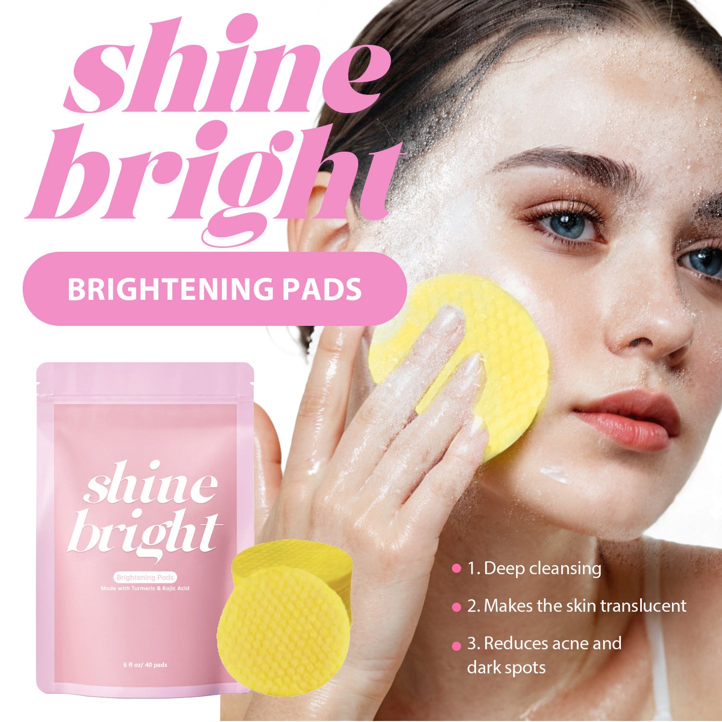 GlowPrep™ Turmeric-Kojic Sheet 40 Pads