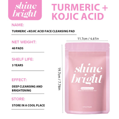 GlowPrep™ Turmeric-Kojic Sheet 40 Pads
