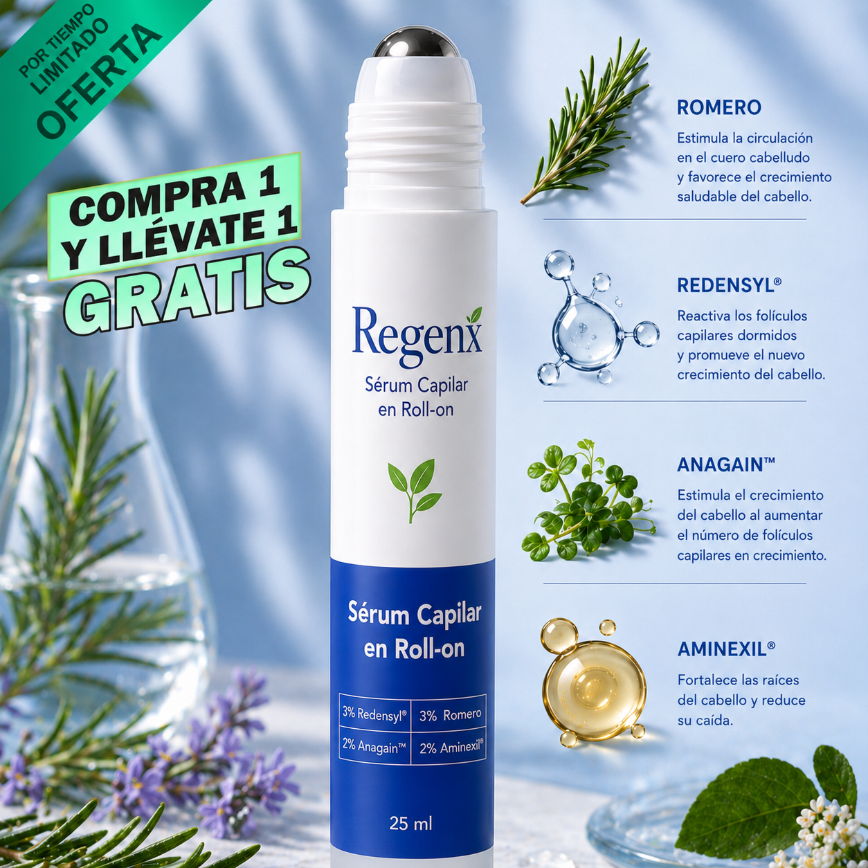 Regenx™ | Haarwuchsserum Roll-on